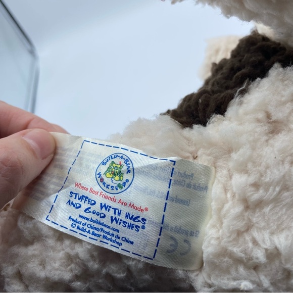 Build a Bear Plush Scruffy Puppy Dog  Brown Cream Curly Stuffed Animal - Picture 5 of 7